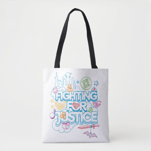 DC Super Hero Girls Fighting For Justice Tote Bag (Front)