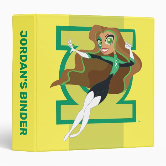 DC Super Hero Girls Green Lantern 3 Ring Binder (Front/Spine)