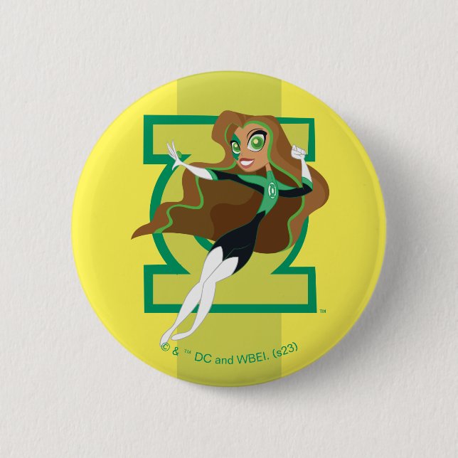 DC Super Hero Girls Green Lantern Button (Front)