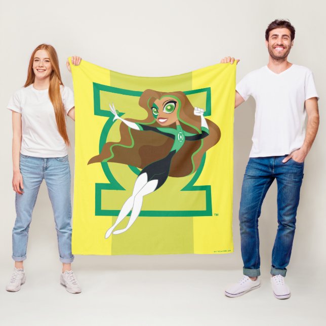 DC Super Hero Girls Green Lantern Fleece Blanket (In Situ)
