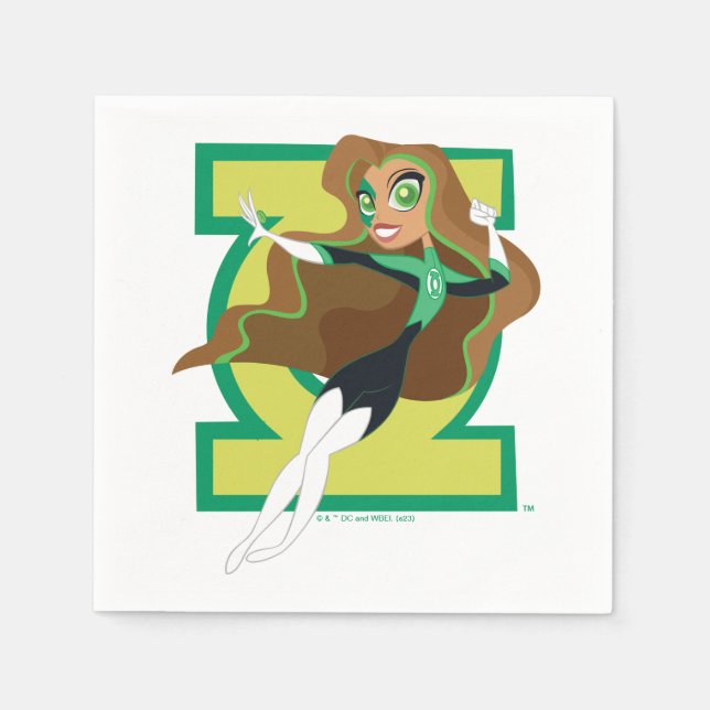DC Super Hero Girls Green Lantern Napkins (Front)