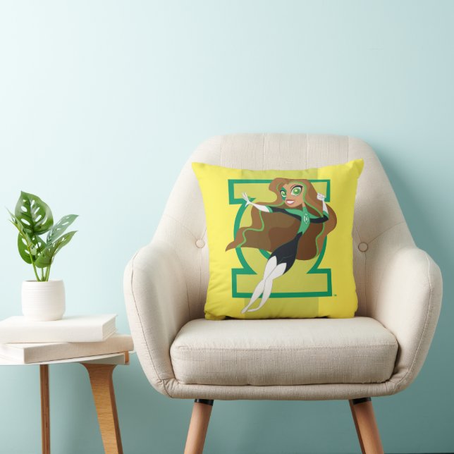 DC Super Hero Girls Green Lantern Throw Pillow (Chair)
