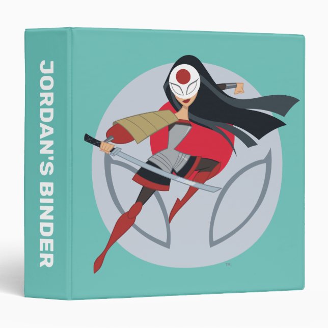 DC Super Hero Girls Katana 3 Ring Binder (Front/Spine)