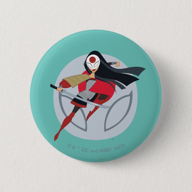 DC Super Hero Girls Katana Button (Front)
