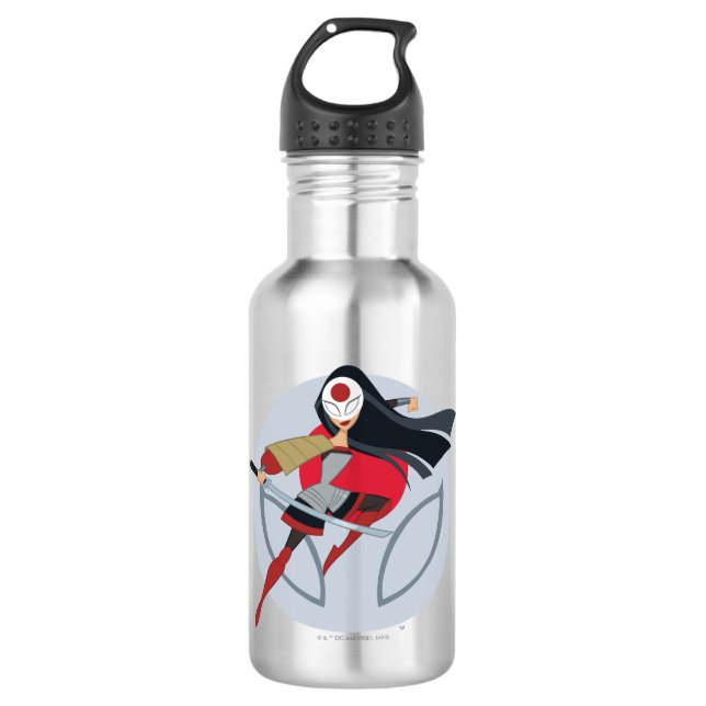 DC Super Hero Girls Katana Stainless Steel Water Bottle (Front)