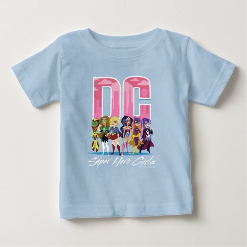 DC Super Hero Girls Lineup Baby T_Shirt