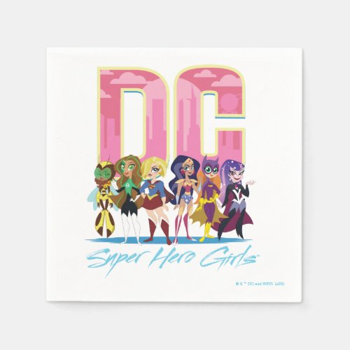 DC Super Hero Girls Lineup Napkins