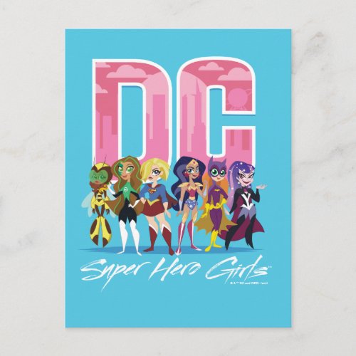 DC Super Hero Girls Lineup Postcard