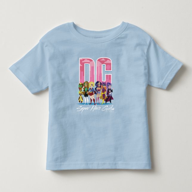 DC Super Hero Girls Lineup Toddler T-shirt (Front)