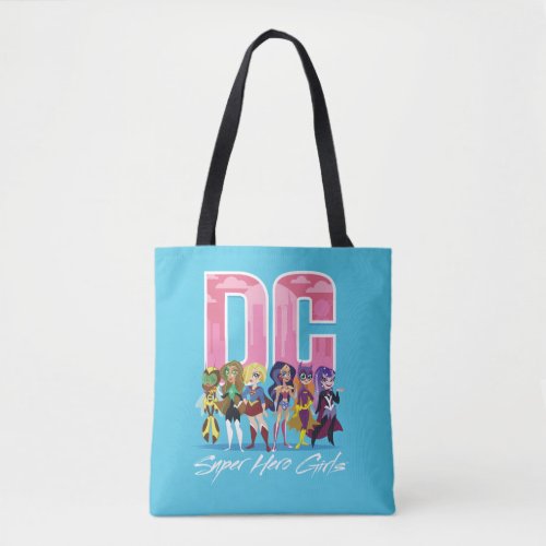 DC Super Hero Girls Lineup Tote Bag