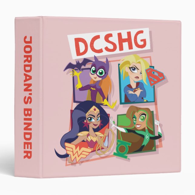 DC Super Hero Girls Quartet 3 Ring Binder (Front/Spine)