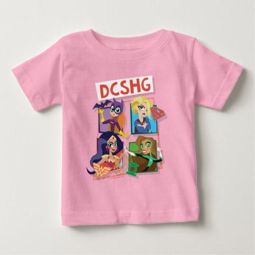 DC Super Hero Girls Quartet Baby T_Shirt