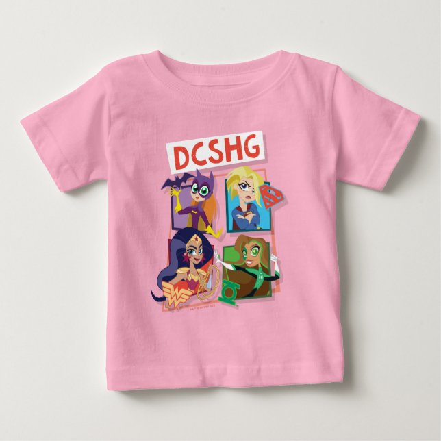 DC Super Hero Girls Quartet Baby T-Shirt (Front)