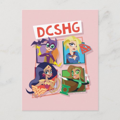 DC Super Hero Girls Quartet Postcard