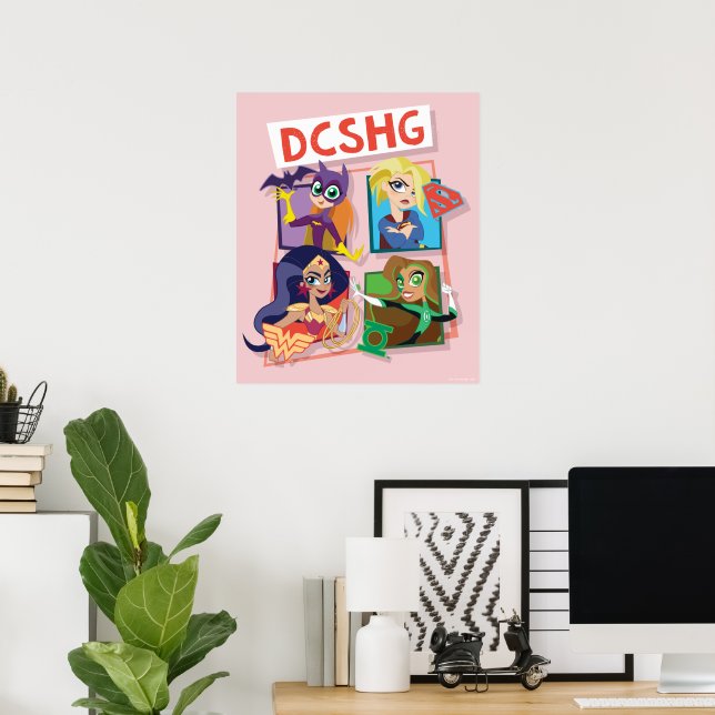 DC Super Hero Girls Quartet Poster (Home Office)