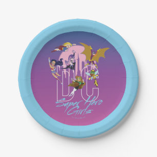 DC Super Hero Girls Skyline Paper Plates