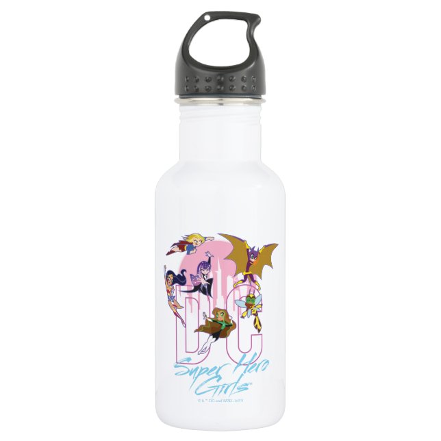 DC Super Hero Girls Skyline Stainless Steel Water Bottle (Front)