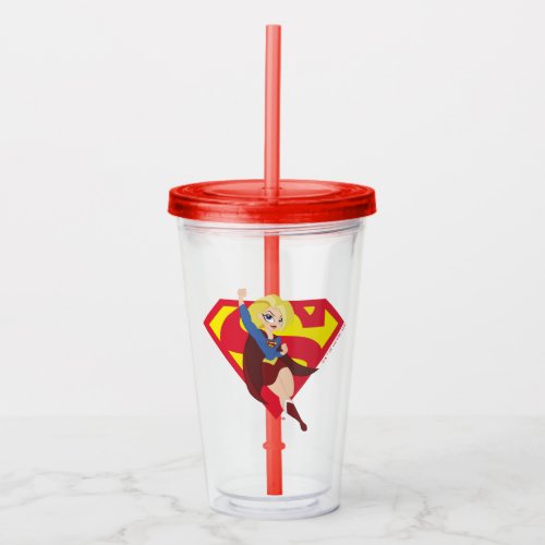 DC Super Hero Girls Supergirl Acrylic Tumbler