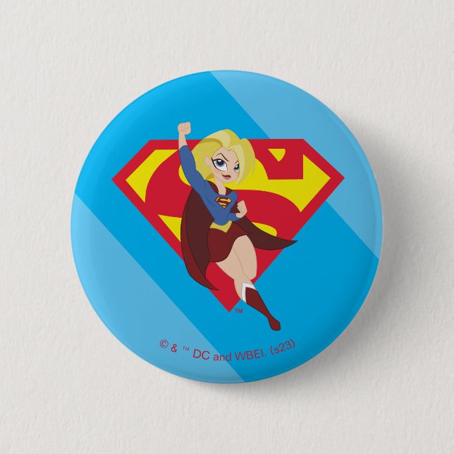 DC Super Hero Girls Supergirl Button (Front)