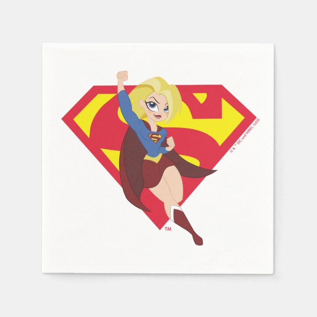 DC Super Hero Girls Supergirl Napkins (Front)