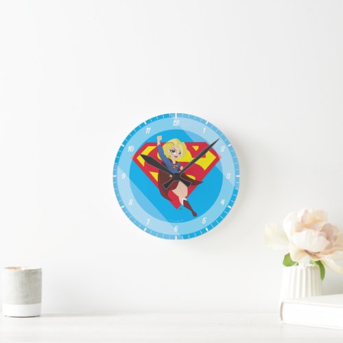 DC Super Hero Girls Supergirl Round Clock