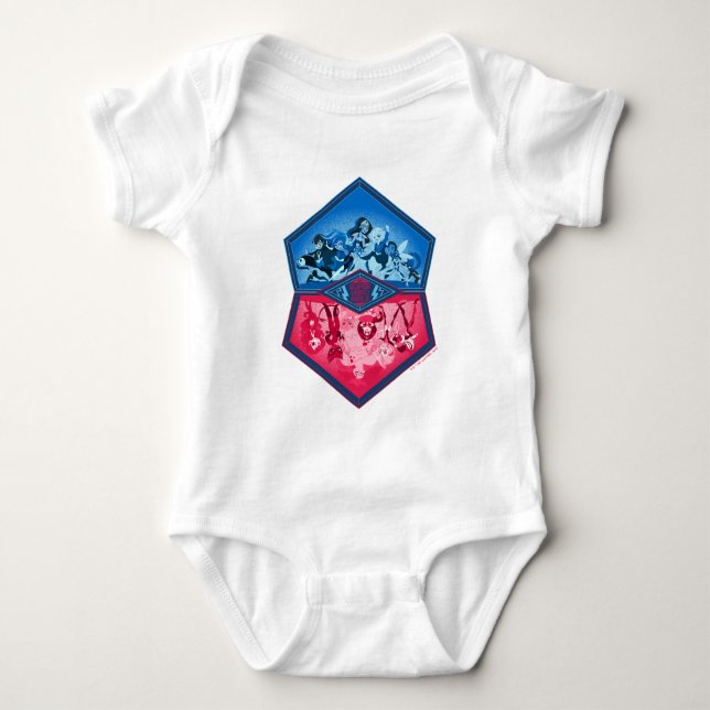 DC Super Hero Girls Teamwork Battle Baby Bodysuit (Front)