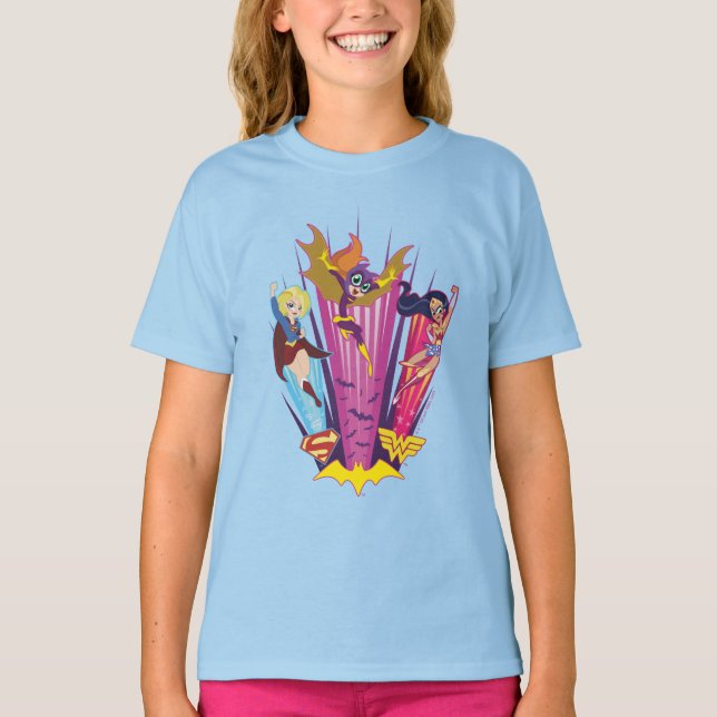 DC Super Hero Girls Trio T-Shirt (Front)