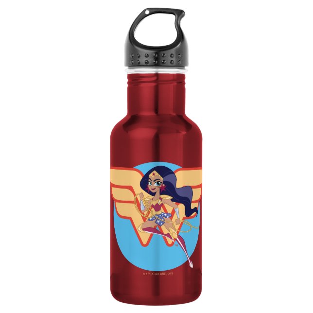 DC Super Hero Girls Wonder Woman Stainless Steel Water Bottle (Front)