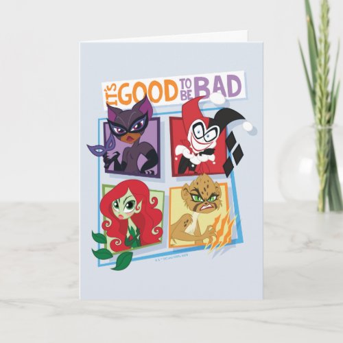 DC Super Villain Girls Its Good To Be Bad Card