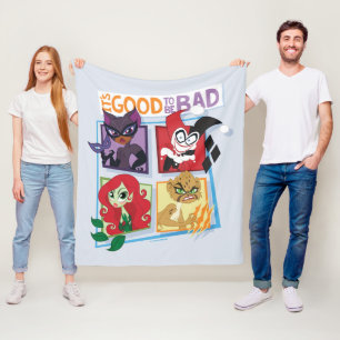DC Super Villain Girls It's Good To Be Bad Fleece Blanket