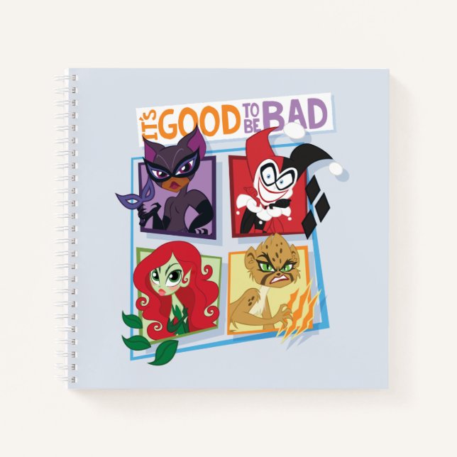 DC Super Villain Girls It's Good To Be Bad Notebook (Front)