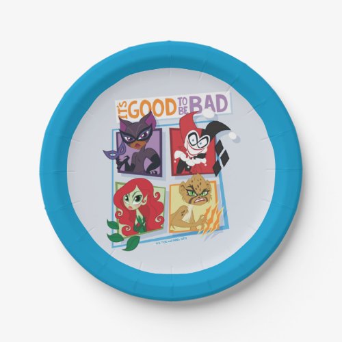 DC Super Villain Girls Its Good To Be Bad Paper Plates