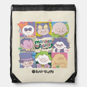 DC Super-Villain Menace To Society Club Graphic Drawstring Bag