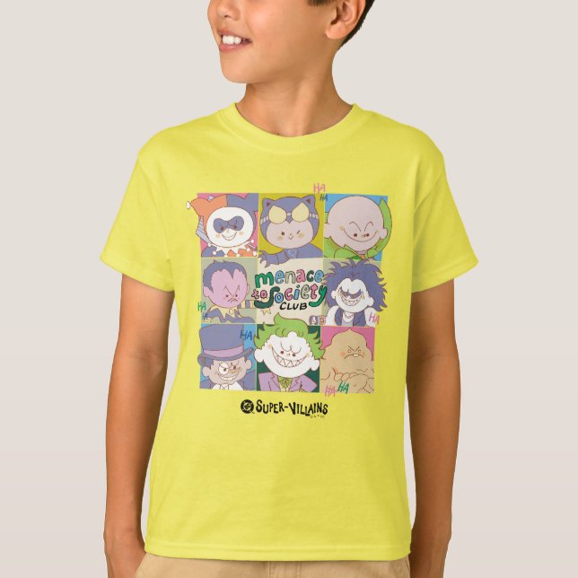 DC Super-Villain Menace To Society Club Graphic T-Shirt (Front)