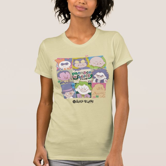 DC Super-Villain Menace To Society Club Graphic T-Shirt (Front)