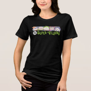 DC Super-Villains Cartoon Lineup Tri-Blend Shirt