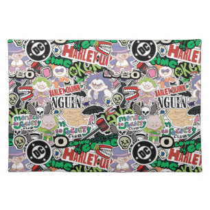 DC Super-Villains Cartoon Pattern Cloth Placemat