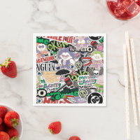 DC Super-Villains Cartoon Pattern