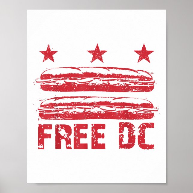 Dc The Sandwich Guy Free Dc, Dc Flag Sub Sandwiche Poster (Front)