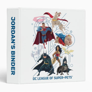 DC Trinity Heroes & Super-Pets 3 Ring Binder