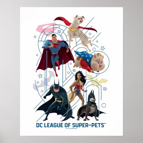 DC Trinity Heroes  Super_Pets Poster