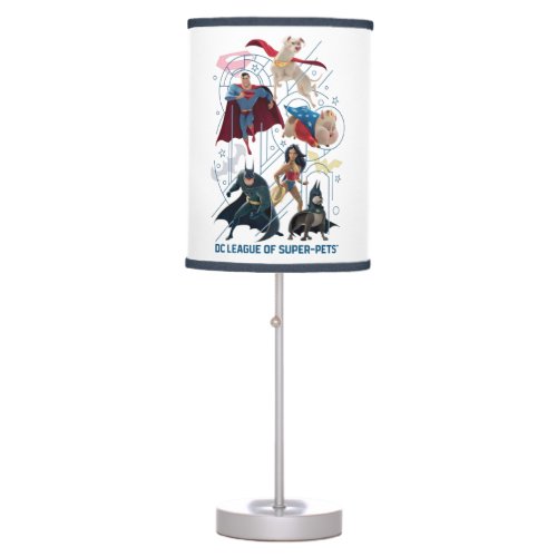 DC Trinity Heroes  Super_Pets Table Lamp