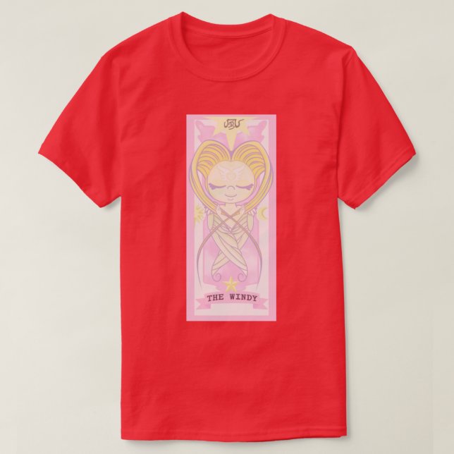 dcaptor sakura card collection the windy T-Shirt (Design Front)