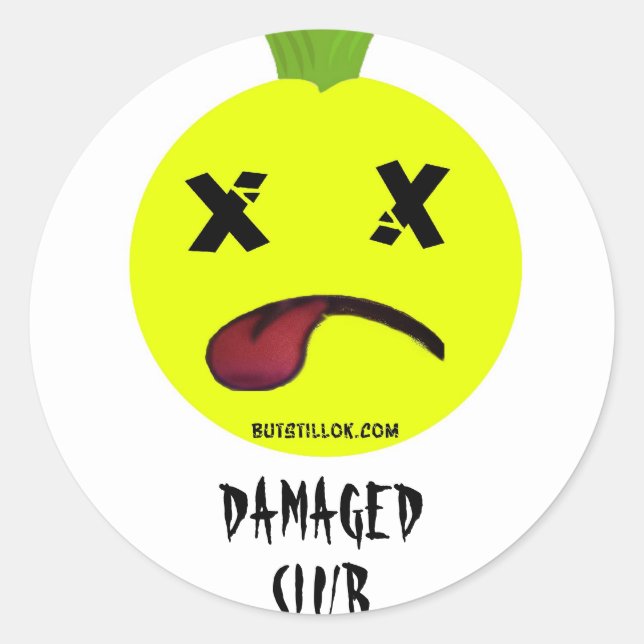 DCLUB BUTTON CLASSIC ROUND STICKER (Front)