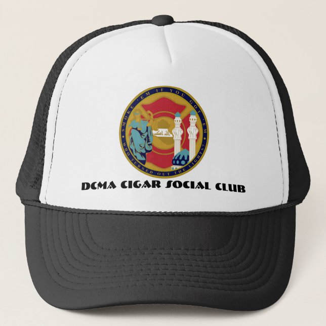 DCMA CIGAR SOCIAL CLUB TRUCKER HAT (Front)