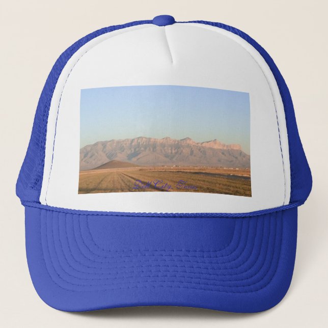 dcmtandelcap, Dell City, Texas Trucker Hat (Front)