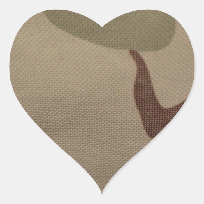 DCU Camouflage Military Pattern Peace Destiny Heart Sticker