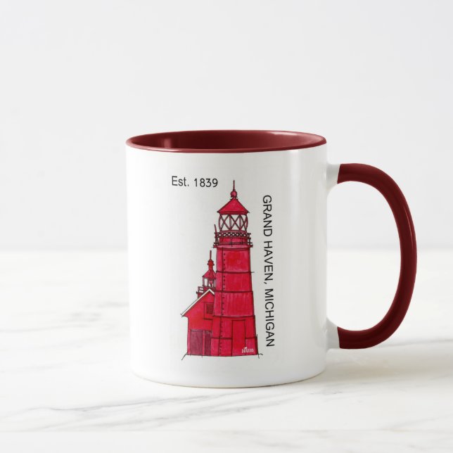DD114 GRAND HAVEN, MICHIGAN 1839 MUG (Right)