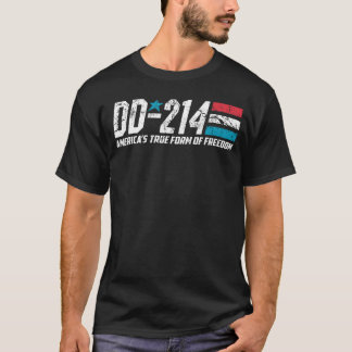 DD214 Americasrue Form Of Freedom American USA Mil T-Shirt