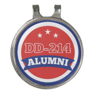 DD-214 Alumni Army Veteran Military Retirement Golf Hat Clip